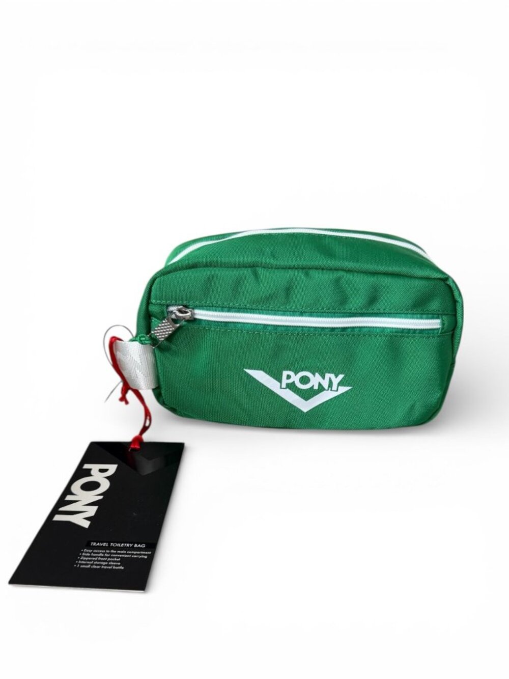 PONY Men's Green White Toiletry Travel Bag NEW NWT